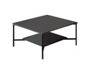 Woody Fashion Couchtisch Black Line 80 x 80 x 40 cm, Anthrazit