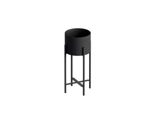 [90340816 1683046] Wallxpert Pflanzenständer 23 cm/48 cm, Schwarz