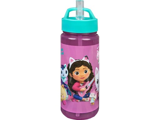 [90340831 1684056] Scooli Trinkflasche Gabby's Dollhouse 500 ml, Blau/Rosa
