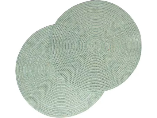 [90340937 1683459] Pichler Tischset Samba Ø 38 cm, 2 Stück,, Grün