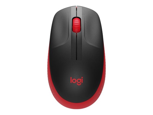 [90054238 1134526] Logitech Maus M190 Rot/Schwarz, kabellos