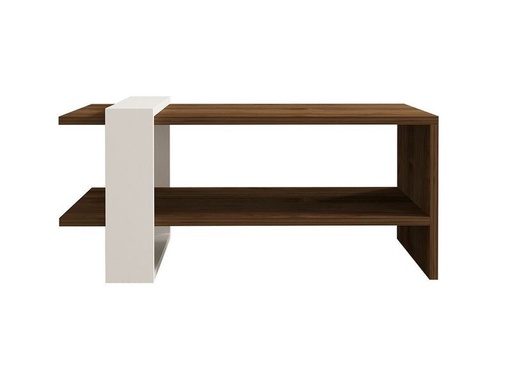 [90340987 1683273] Woody Fashion Couchtisch Gaye 80 x 35 x 50 cm, Braun/Weiss