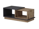 Woody Fashion Couchtisch Consept 90 x 36 x 45 cm, Anthrazit/Braun