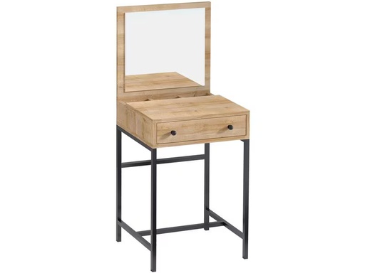 [90341039 1683260] Woody Fashion Schminktisch Mary 50 x 128 x 50 cm, Braun/Schwarz