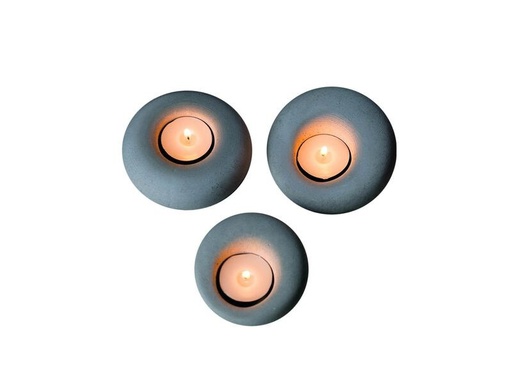 [90341065 1683042] Wallxpert Teelichthalter 1 Stück, Grau