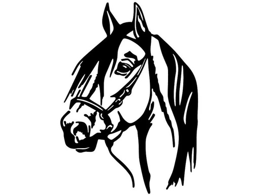 [90341084 1683063] Wallxpert Wanddekoration Horse 40 x 55 cm, Metall