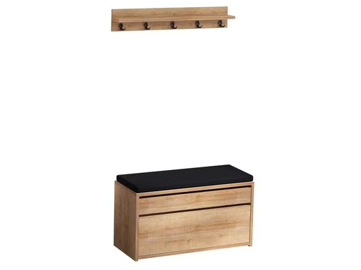 [90341133 1683279] Woody Fashion Garderobenständer Boby 2-er Set, Nature