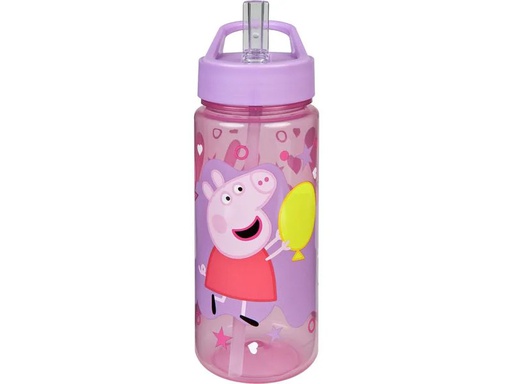 [90341169 1684104] Scooli Trinkflasche Peppa Pig 500 ml, Pink/Rosa/Rot