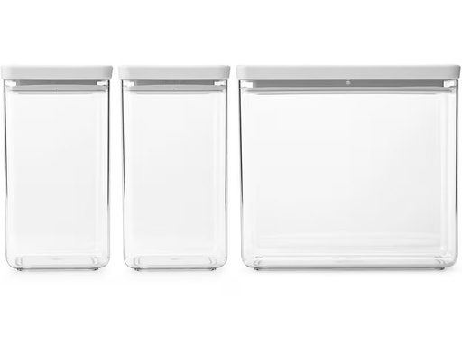 [90341394 1675201] Brabantia Vorratsdose Tasty+ 6.7 l, Hellgrau/Transparent