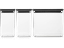 Brabantia Vorratsdose Tasty+ 6.7 l, Dunkelgrau/Transparent