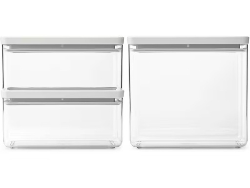 [90341416 1675203] Brabantia Vorratsdose Tasty+ 6.5 l, Hellgrau/Transparent