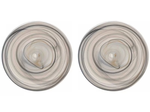 [90341467 1686030] Leonardo Speiseteller Alabastro Ø 25 cm, 2 Stück,Beige