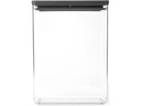 Brabantia Vorratsdose Tasty+ 5.4 l, Dunkelgrau/Transparent