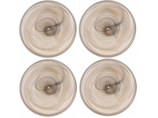 [90341547 1686028] Leonardo Frühstücks- &amp; Dessertteller Alabastro Ø 18 cm, 4 Stück,Beige