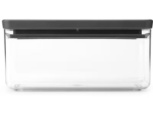 [90341572 1675194] Brabantia Vorratsdose Tasty+ 1.5 l, Dunkelgrau/Grau/Transparent