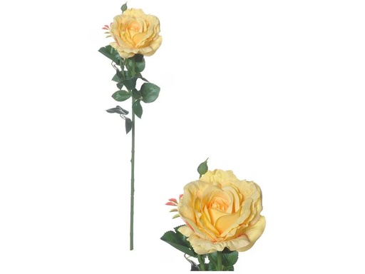 [90341636 1692198] CHALET Kunstblume Rose 66 cm, Gelb