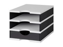 Styro Schubladenbox Styrodoc Uno Schwarz/Grau