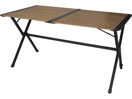 [90341938 1328941] Eurotrail Campingtisch Chambery Bamboo L mit rollbarer Tischplatte