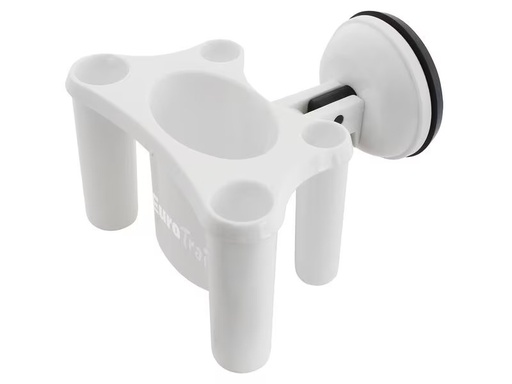 [90341940 1172785] Eurotrail Zahnbürsten-Halter mit Saugnapf Weiss