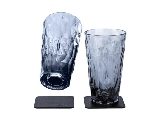 [90341952 1484880] Silwy Magnet-Kunststoffgläser Longdrink Grau