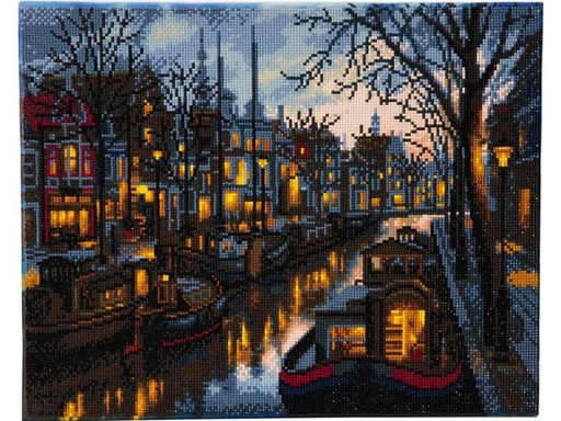 [90341973 1698962] CRAFT Buddy Bastelset Crystal Art Kit Kanal Leben 40 x 50 cm