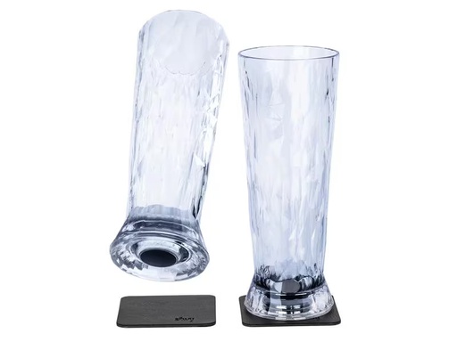 [90342012 1139441] Silwy Outdoor-Bierglas Hightech-Kunststoffgläser, 2er-Set