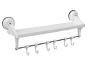 Eurotrail Saugnapf-Regal mit Haken Weiss