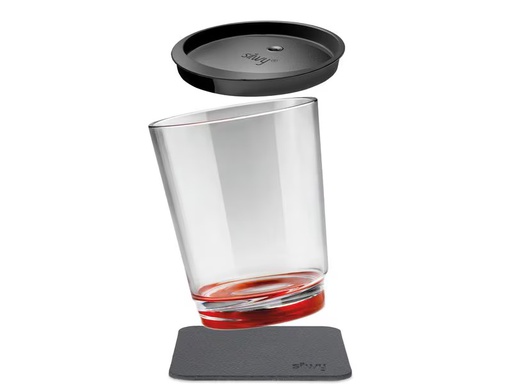 [90342089 1680758] Silwy Magnet-Kunststoff-Trinkbecher Triple Rot