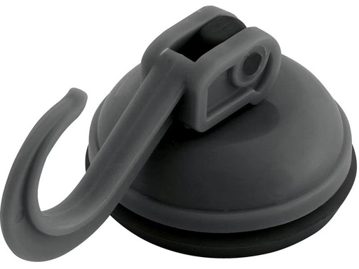 [90342132 1328952] Eurotrail Saugnapf-Haken bis 6 kg, Schwarz