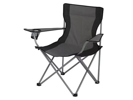 [90342202 1501460] Eurotrail Campingstuhl Lausanne, Grau/Schwarz
