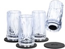Silwy Magnet-Kunststoffgläser, 4er-Set, 40 ml