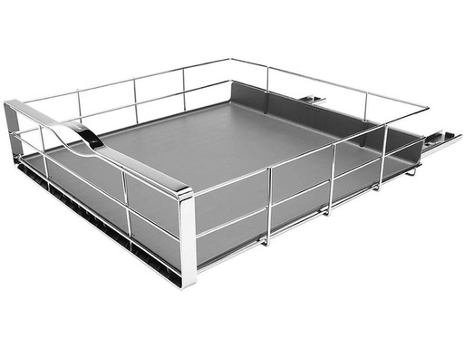 [90342286 1694666] Simplehuman Regal Organizer 50.2 x 50.8 cm, Grau/Silber