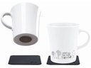Silwy Porzellan Magnet-Henkel-Tassen Set Camping