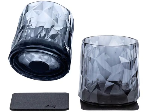 [90342442 1484879] Silwy Magnet-Kunststoffgläser Tumbler Grau
