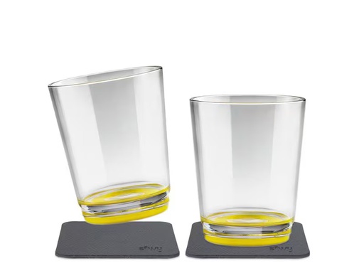 [90342509 1068106] Silwy Outdoor-Becher Oh Yellow 2er-Set magnetisch
