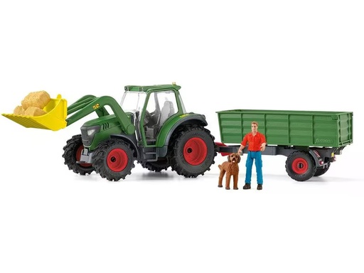 [90343035 1676317] Schleich Spielfigurenset Farm World Traktor mit Anhänger