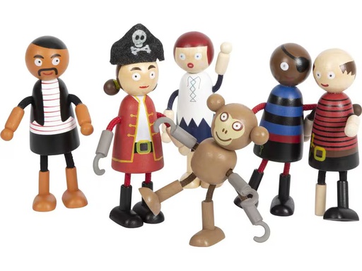 [90343196 1694326] small foot Biegepuppen Piraten Figuren