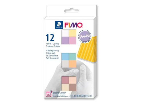 [90343257 1062666] Fimo Modellier-Set soft Pastel, 12 Farben