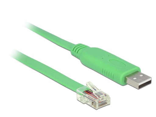 [90054468 655088] Delock Konsolenkabel USB - RJ-45 , RS232, Cisco kompatibel 1,8m