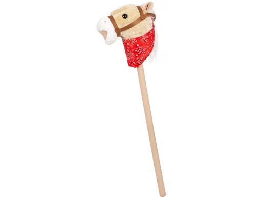 [90343284 1694311] small foot Steckenpferd «Rocky» Beige/Nature/Rot