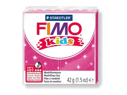 [90343296 556124] Fimo Modelliermasse Kids Glitter Pink