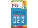tesa Klebestift-Set ecoLogo 3 Stück, Blau
