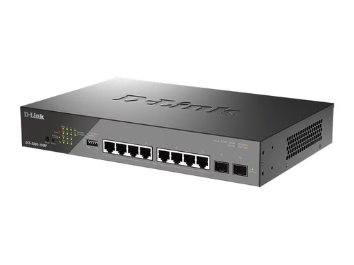 [90343420 1687489] D-Link PoE+ Switch DSS-200G-10MP 10 Port