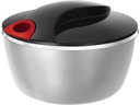 Moha Salatschleuder Tornado 24 cm, Schwarz/Silber