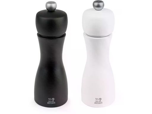 [90343535 1698531] Peugeot Gewürzmühle Tahiti Duo 1.8 cm, Schwarz/Weiss