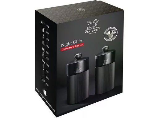 [90343618 1698536] Peugeot Gewürzmühle Line Duo 0.9 cm, Schwarz matt