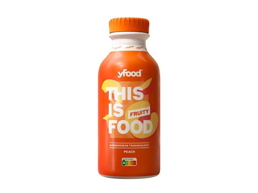 [90343833 1669127] YFOOD Trinkmahlzeit Fruity Peach 500 ml