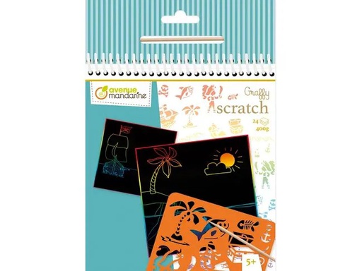 [90343901 1696956] Avenue Mandarine Bastelset Graffy Scratch Piraten