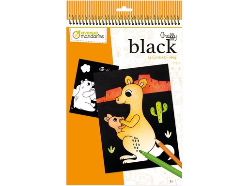 [90343952 1696953] Avenue Mandarine Zeichenblock Graffy Black Tiere