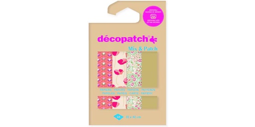 [90343954 1697002] décopatch Bastelpapier 30 x 40 cm, 4 Blatt